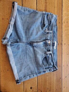 Levi's Light Blue Denim Mid-Length Shorts